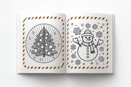 Adornos Navideños para Colorear