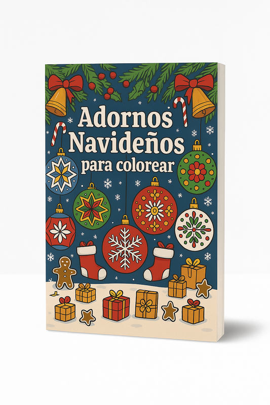 Adornos Navideños para Colorear