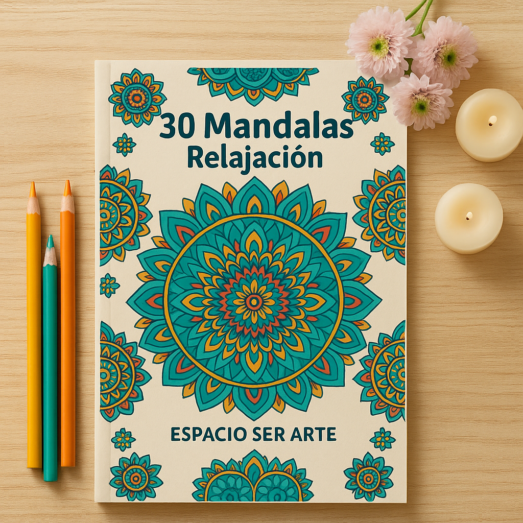 🪷 30 Mandalas Relajación – Libro para Colorear