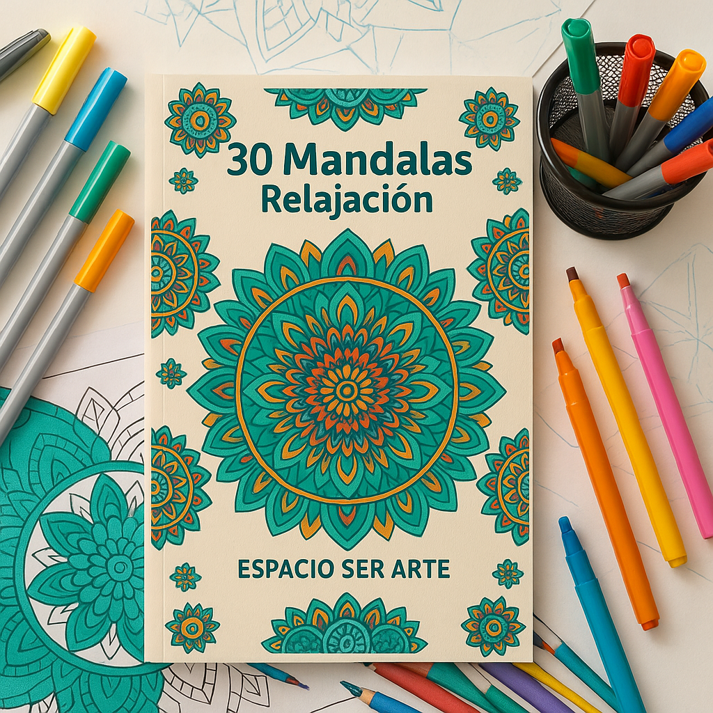 🪷 30 Mandalas Relajación – Libro para Colorear