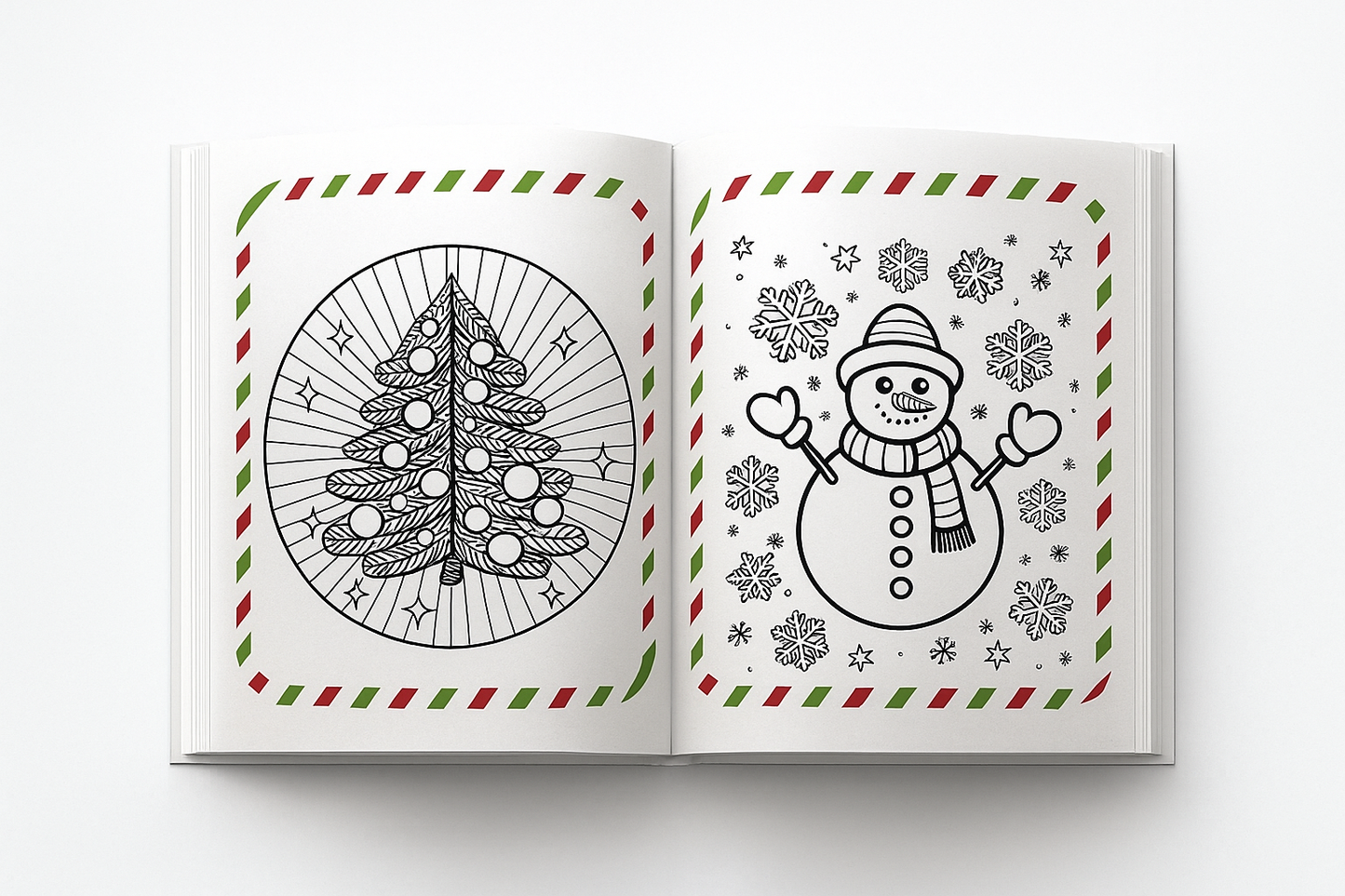 Adornos Navideños para Colorear